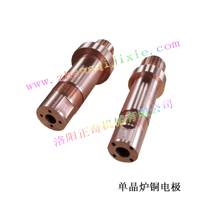 Single crystal furnace copper electrode