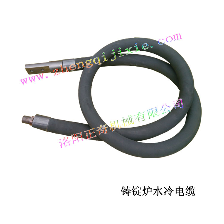 Water cooled cable for ingot caster