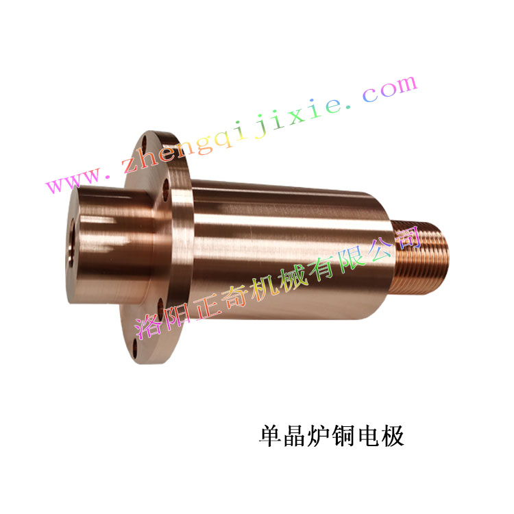 Single crystal furnace copper electrode